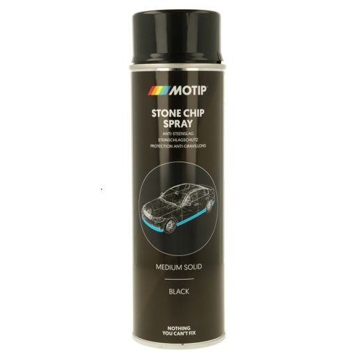 510001 MOTIP Stone Chip Spray Medium Solid Black 500 ml
