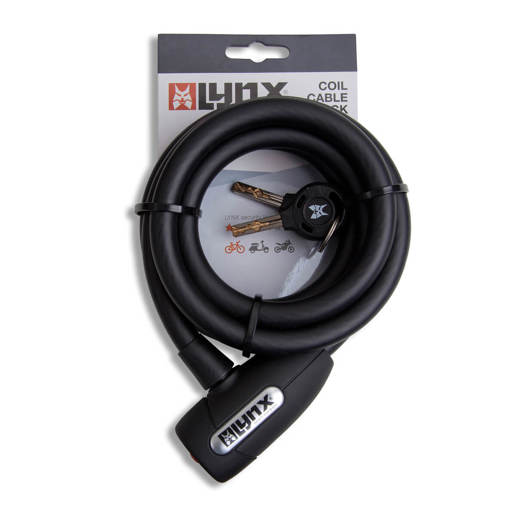 410075 LYNX Coil cable lock 180 cm x 12 mm