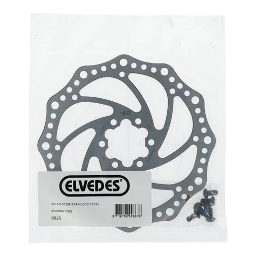 74.6820 ELVEDES Remschijf SX16 RVS ø 160 mm