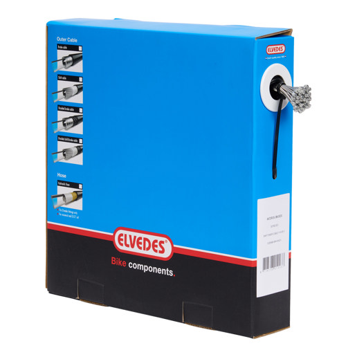 74.6472RVS-3M-BOX ELVEDES Schakel binnenkabel RVS 3000 mm ø 1,1 mm (50x) 1 x 19 ø 1,1 x 3000 / ø 4 x 4 mm