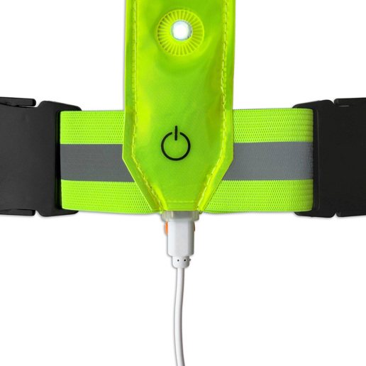 429005.BLA LYNX Reflective LED sport vest USB
