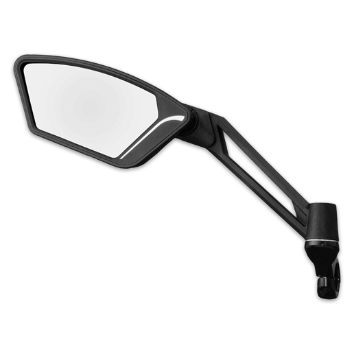 421150 LYNX Bicycle mirror luxe E-bike / speed pedelec (left) <-> 118 x 55 mm