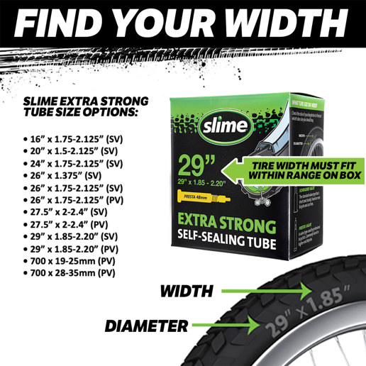 40FB.30098 SLIME Slime zelfdichtende anti-lek binnenband 27.5 Inch AV 27.5
