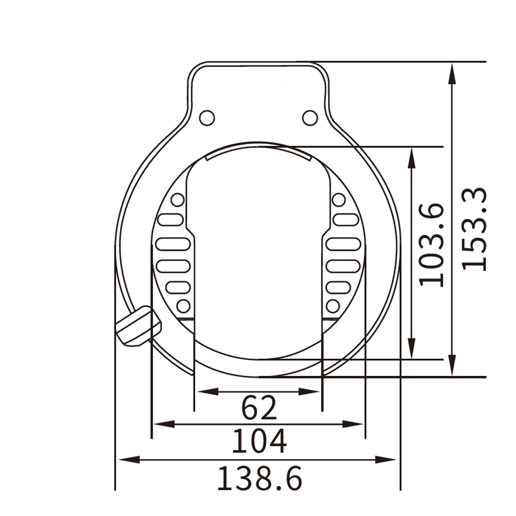 410750.OE.1 LYNX Frame lock ART 2 Workshop box (10x) <-> 62 mm