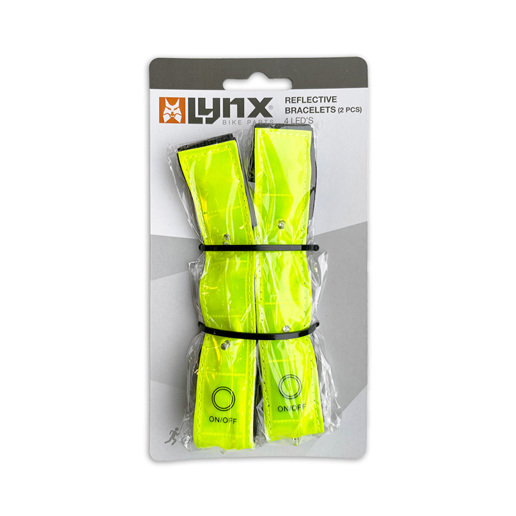 429028.2 LYNX Reflecterende armband 4 LED's (2x)