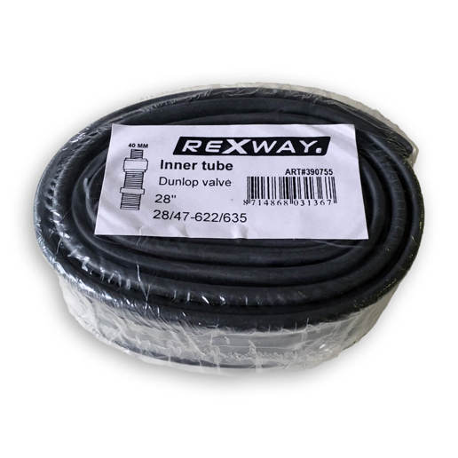 390755 REXWAY Binnenband 28 Inch DV 32/42-609/635 (28 x 1 5/8 x 1 3/8)